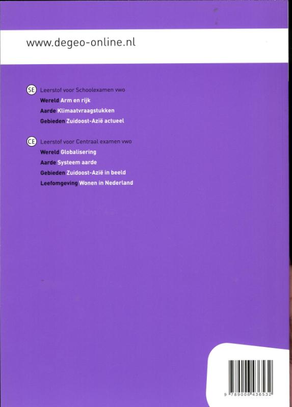 Achterkant van Werkboek