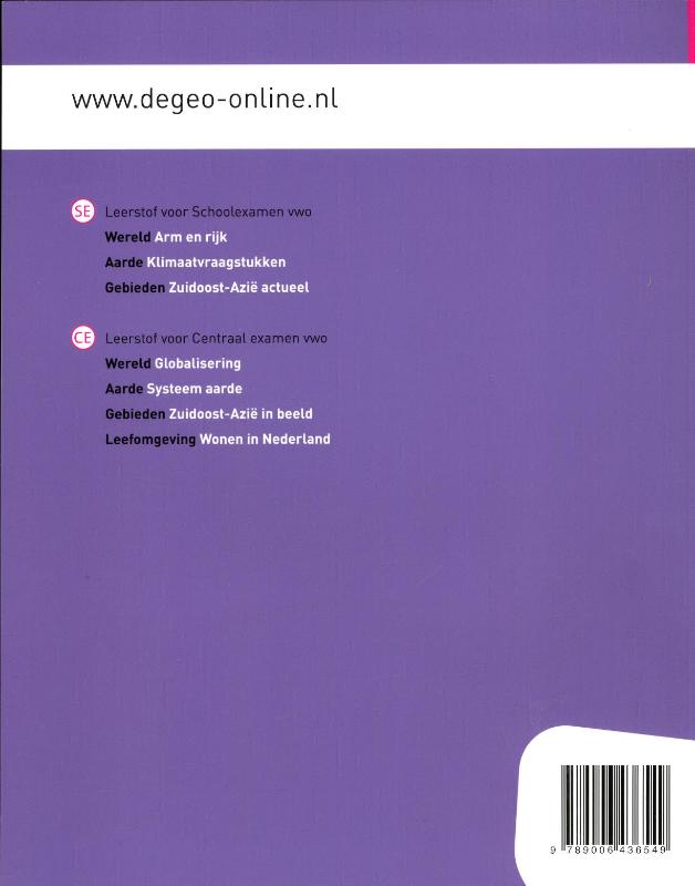 Achterkant van Leeropdrachtenboek