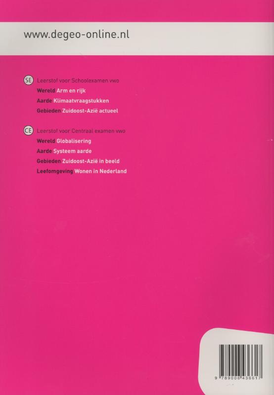 Achterkant van Werkboek