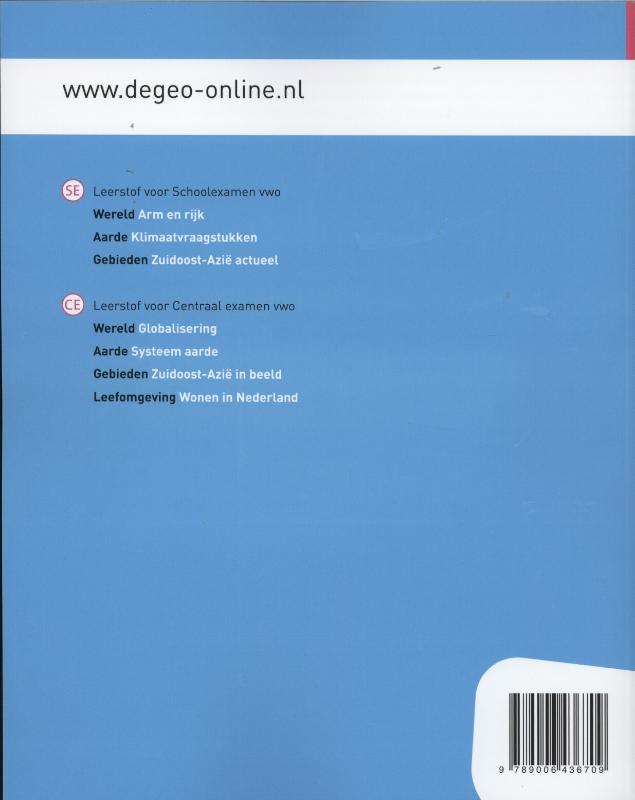 Achterkant van leeropdrachtenboek