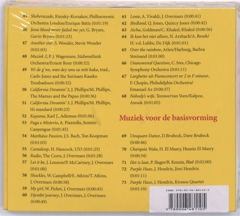 Achterkant van Leerlingen-cd
