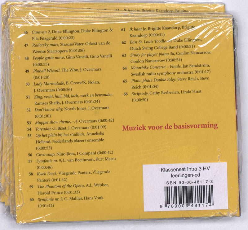 Achterkant van Leerlingen-cd