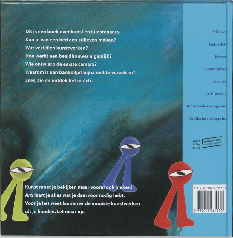 Achterkant van Kunstboek