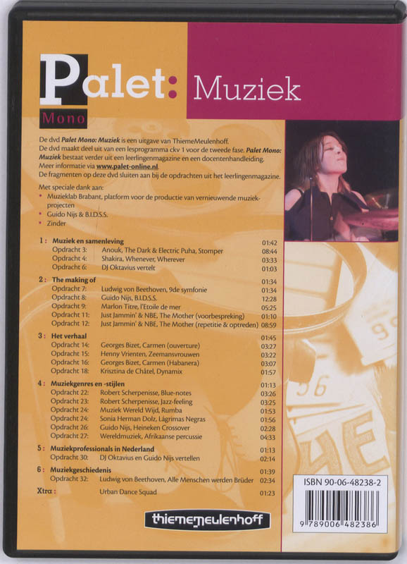 Achterkant van Muziek
