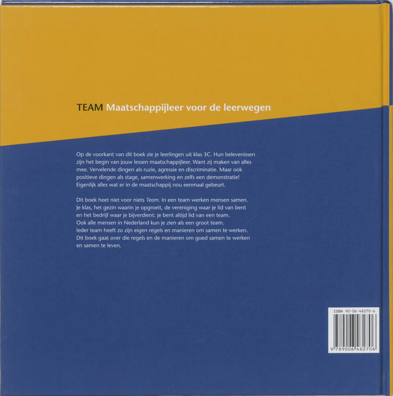 Achterkant van Tekstboek