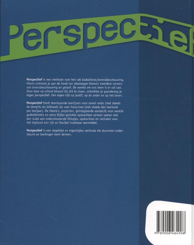Achterkant van Leer-opdrachtenboek