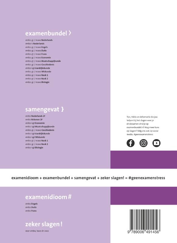 Achterkant van vmbo-gt/mavo Engels 2021/2022