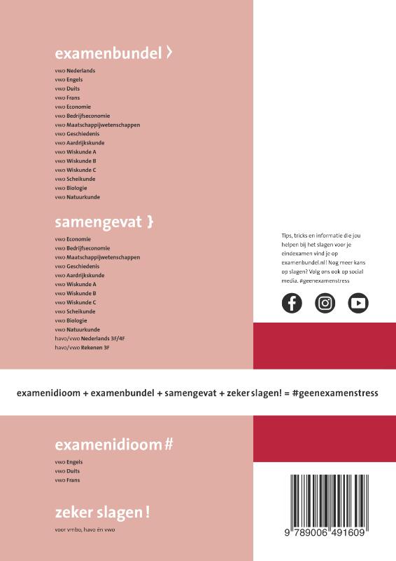 Achterkant van vwo Wiskunde A 2021/2022