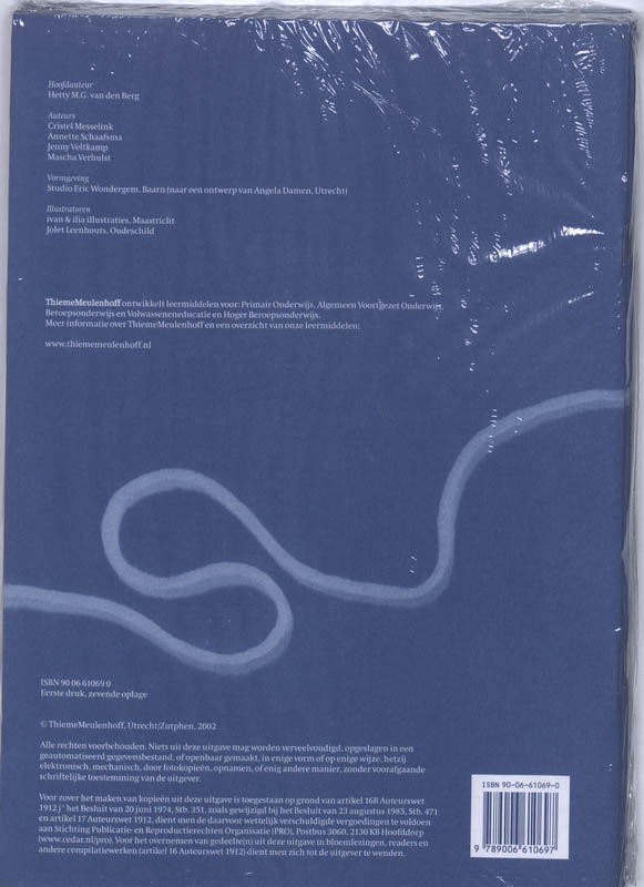 Achterkant van Werkschrift