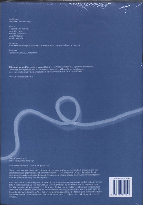 Achterkant van Werkschrift
