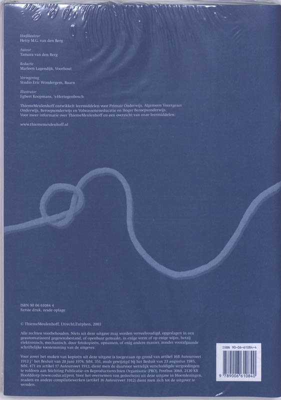 Achterkant van Werkschrift