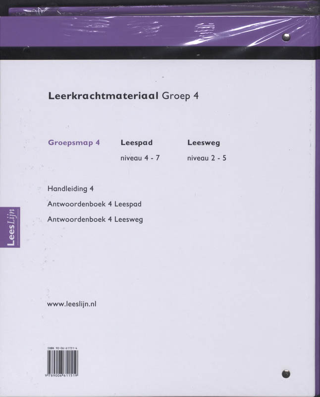Achterkant van Leeslijn Nieuw Groepsmap 4