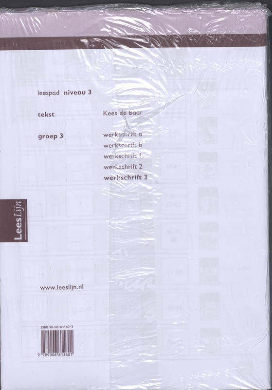 Achterkant van Leeslijn Nieuw Leespad werkschrift 3 (set 5 ex)