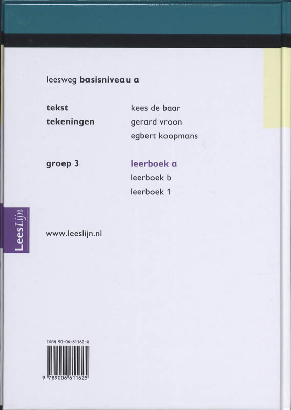 Achterkant van Leerboek