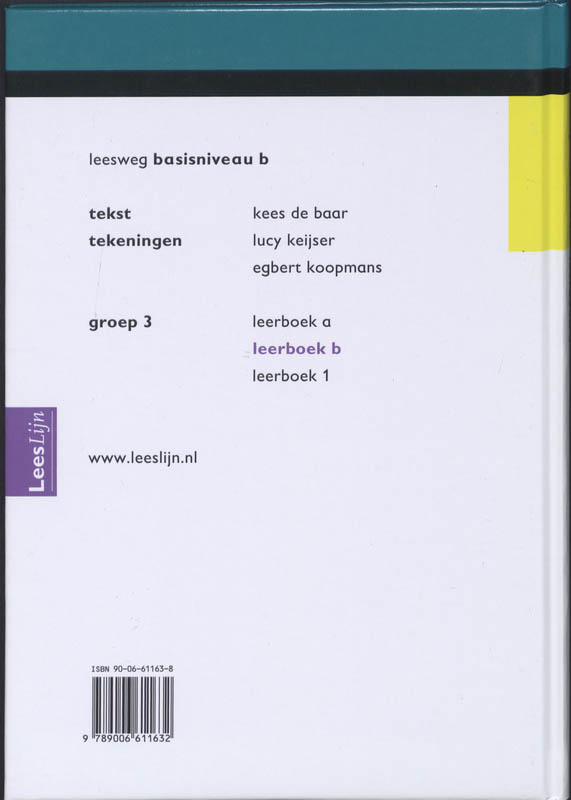Achterkant van Leerboek