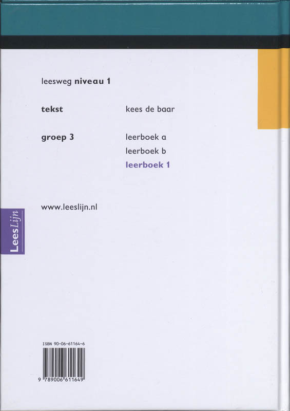 Achterkant van Leerboek