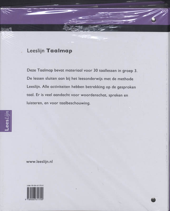 Achterkant van Leeslijn Nieuw Taalmap 3