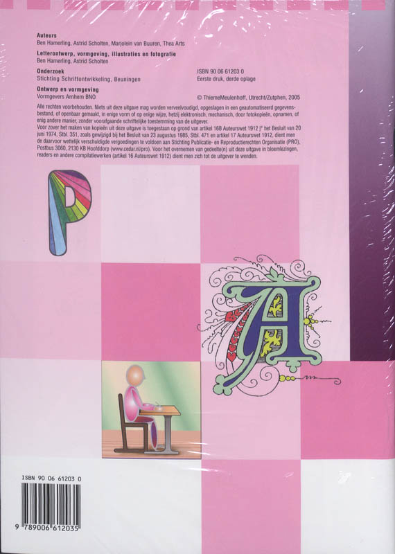 Achterkant van Schrift Schrijfschrift 4-2 (set 5 ex)