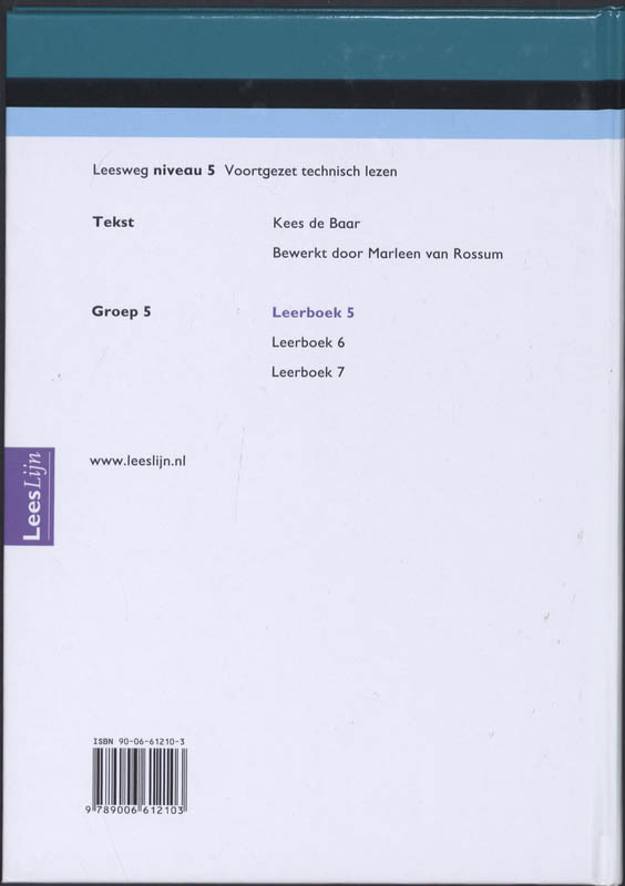 Achterkant van Leerboek