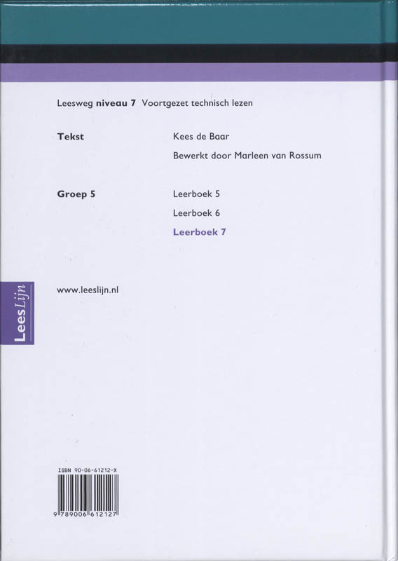 Achterkant van Leerboek