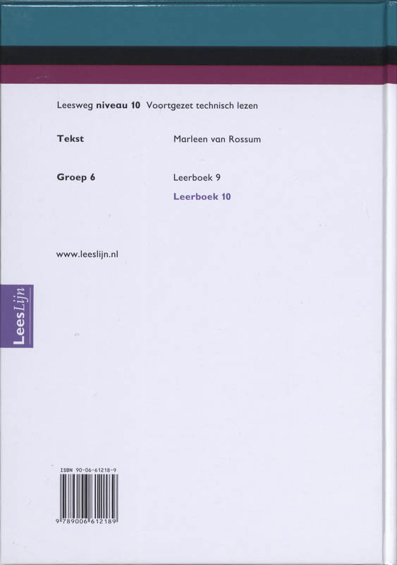 Achterkant van Leerboek