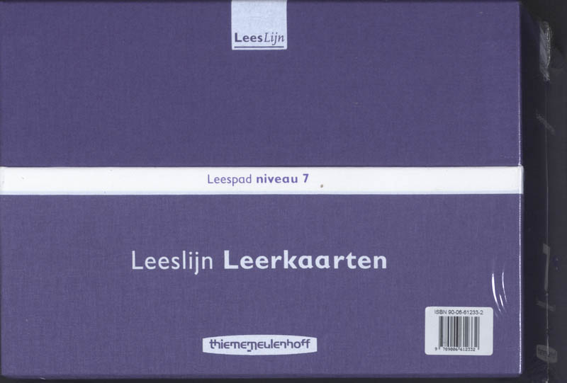 Achterkant van Leeslijn Nieuw Leespad leerkaarten niv 7