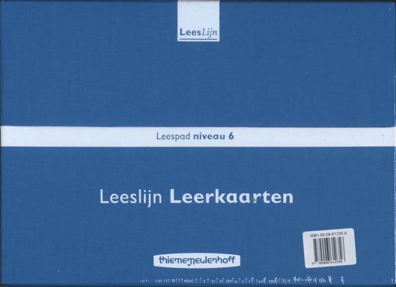 Achterkant van Leeslijn Nieuw Leespad leerkaarten niv 6