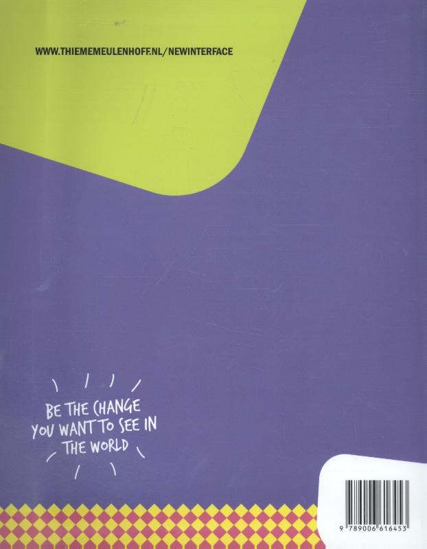 Achterkant van New interface 2 vwo coursebook