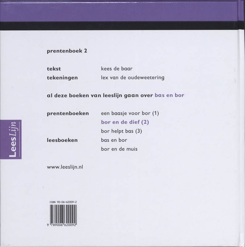 Achterkant van 2 Bor en de dief
