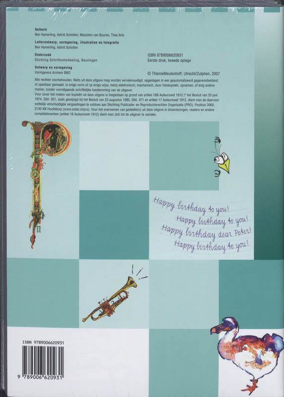Achterkant van Schrift Schrijfschrift 6 (set 5 ex)