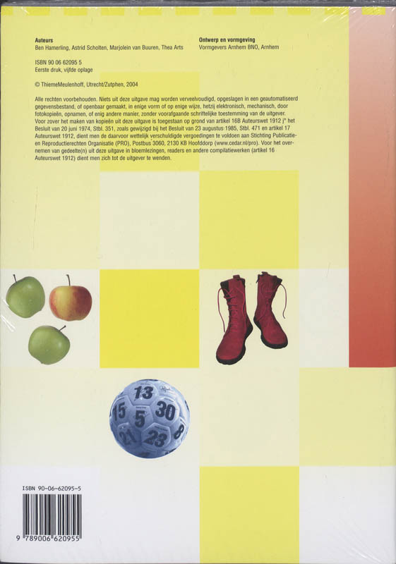 Achterkant van Schrift Cijferschrift 3 (set 5 ex)