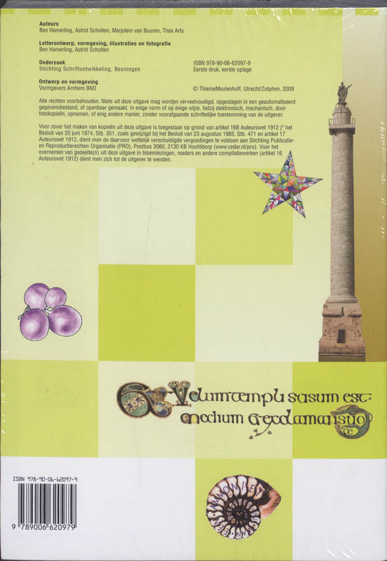 Achterkant van Schrift Schrijfschrift 8 (set a 5 ex)