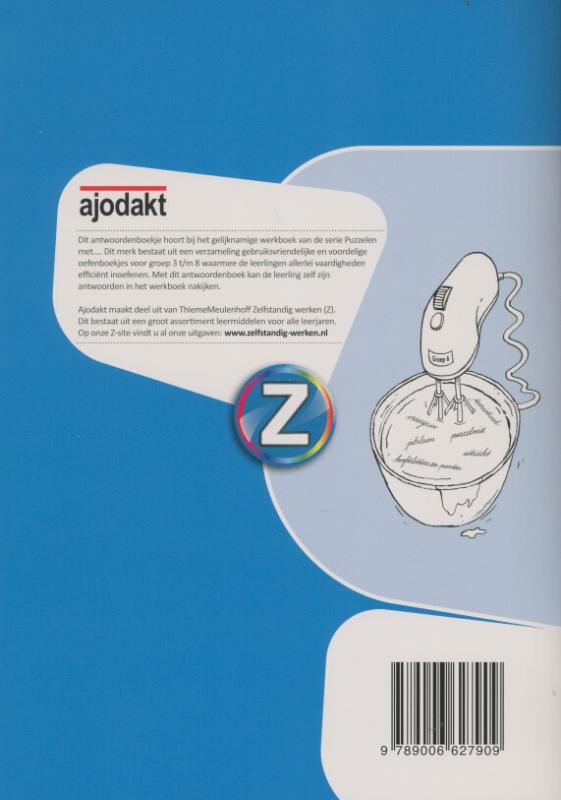 Achterkant van Antwoordenboek