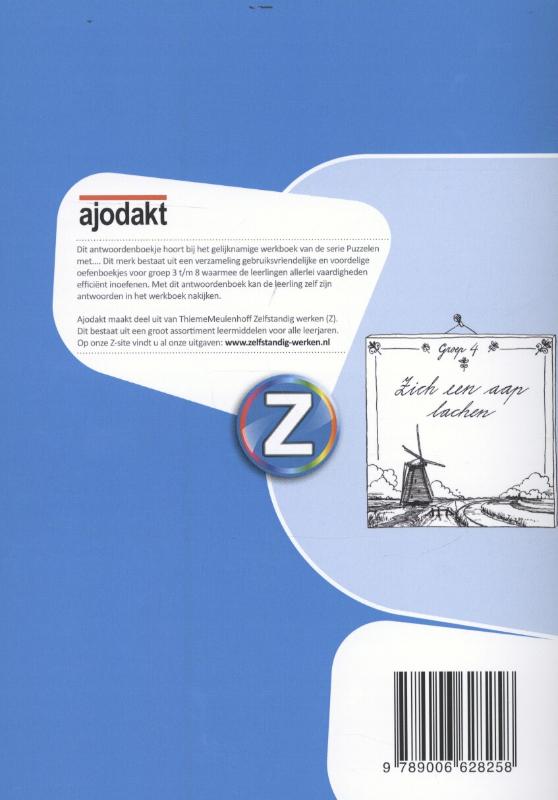 Achterkant van Antwoordenboek