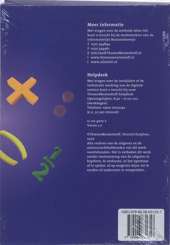 Achterkant van Alles telt AT Toetsen 3-8 (300-399)