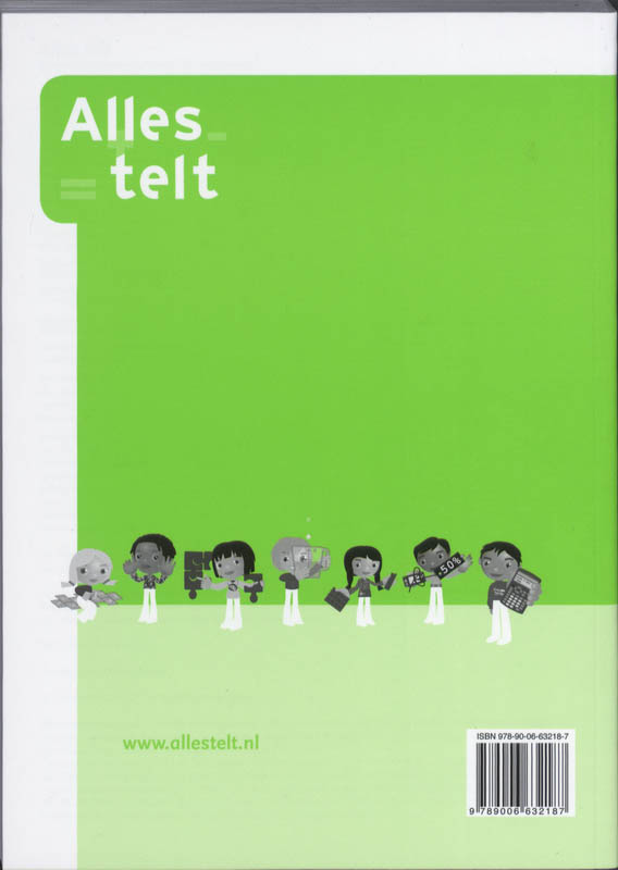 Achterkant van Alles telt-2e dr Antwordenbk 4A Leerlbk+Werkschr