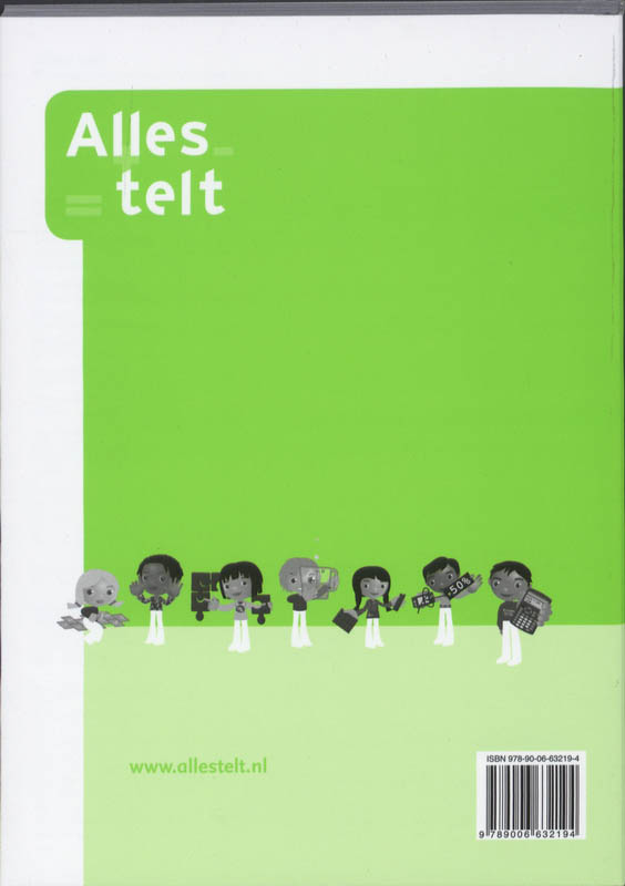 Achterkant van Alles telt-2e dr Antwbk 4B Leerlbk+Werkschr