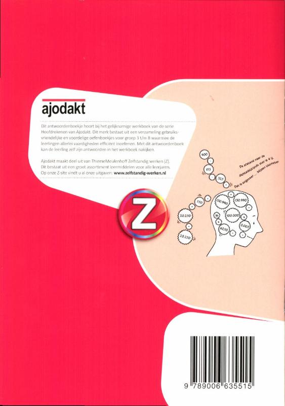 Achterkant van Antwoordenboek