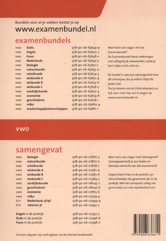 Achterkant van vwo Maatschappijwetenschappen 2015/2016