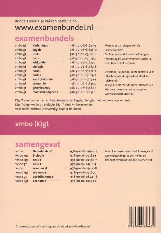 Achterkant van 2015/2016 vmbo-(k)gt geschiedenis 2015/2016
