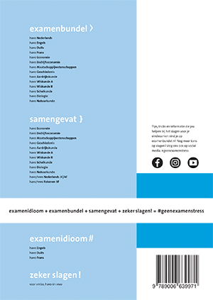 Achterkant van havo Wiskunde A 2022/2023