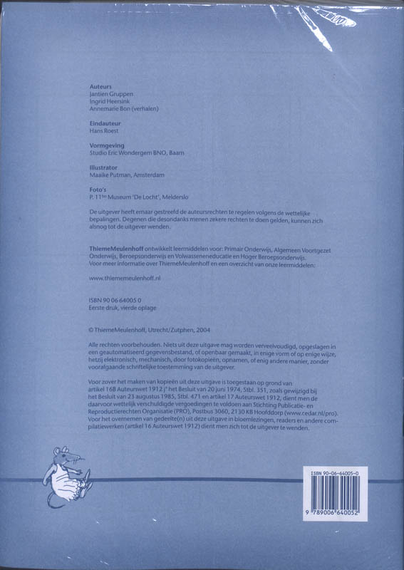Achterkant van Speurtocht groep 3 Werkschrift(set a 5 ex)