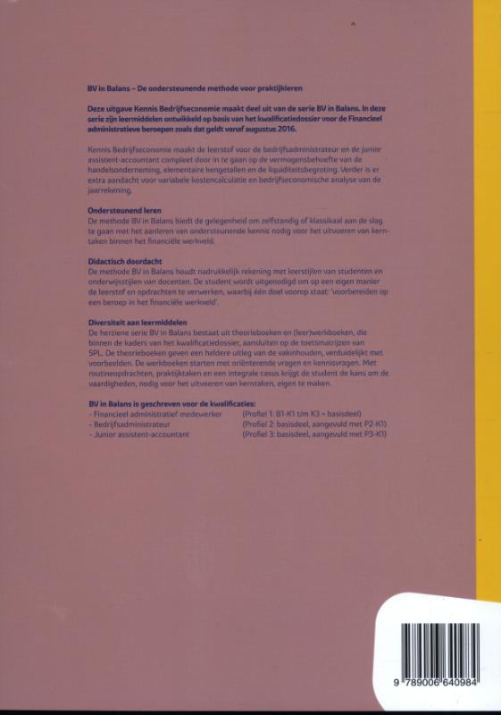 Achterkant van Werkboek