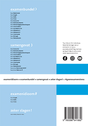 Achterkant van havo Maatschappijwetenschappen