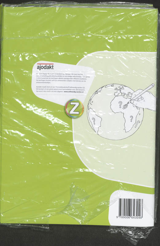 Achterkant van Ajodakt, Aardrijkskunde Topografie Wereld, werkboek groep 8 (set 5 ex)
