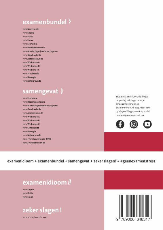 Achterkant van vwo Bedrijfseconomie 2023/2024