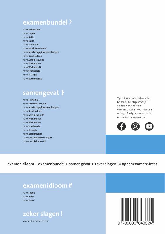 Achterkant van havo Bedrijfseconomie 2023/2024