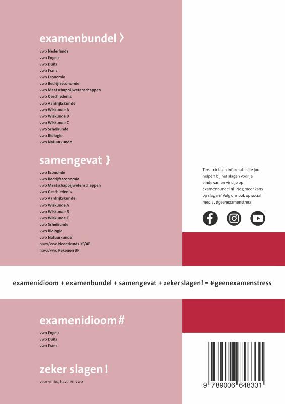 Achterkant van vwo Wiskunde C 2023/2024