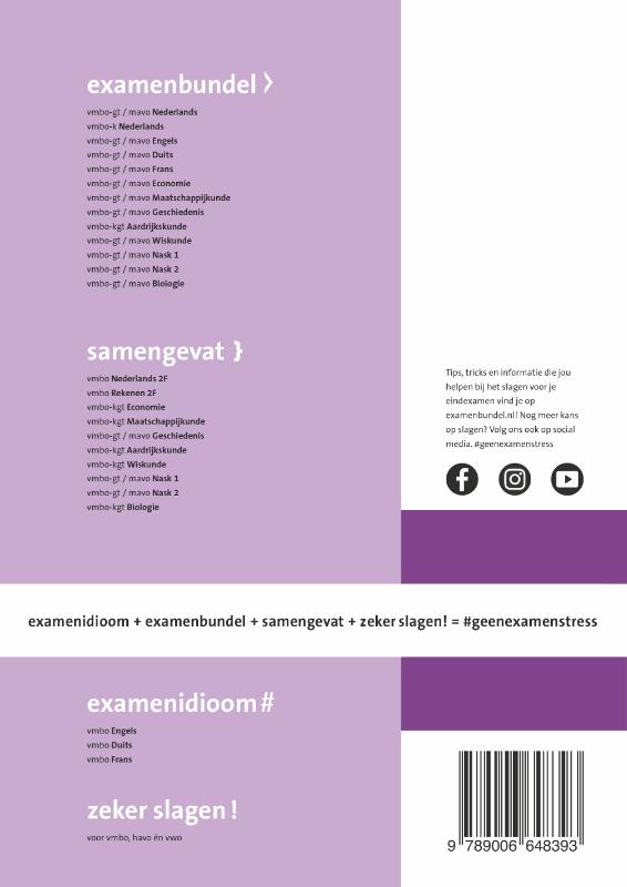 Achterkant van vmbo-gt/mavo Aardrijkskunde 2023/2024