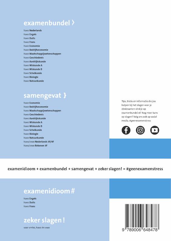 Achterkant van havo Scheikunde 2023/2024
